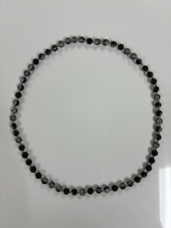 Natural Stone Drop Earrings – Polished Round Gemstone Beads - Image 10