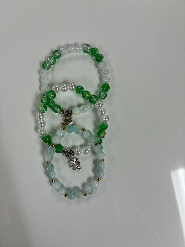 Natural Stone Drop Earrings – Polished Round Gemstone Beads - Image 13