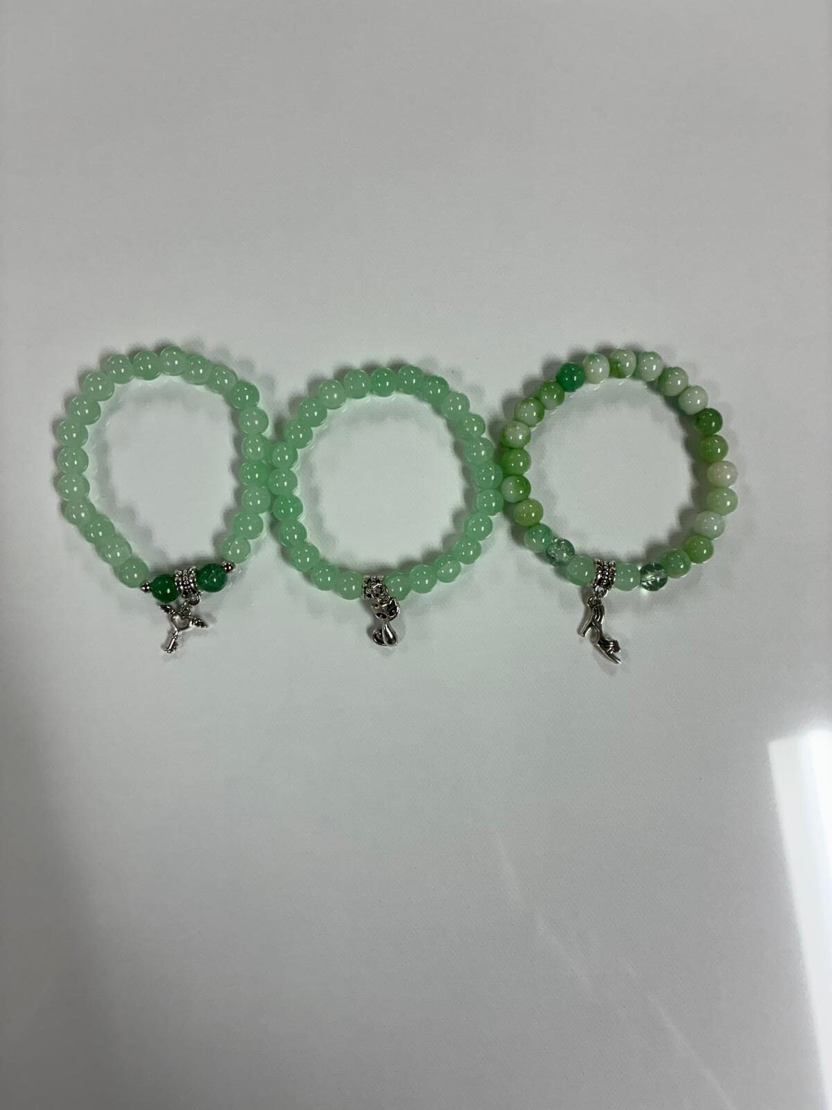 Green bracelets