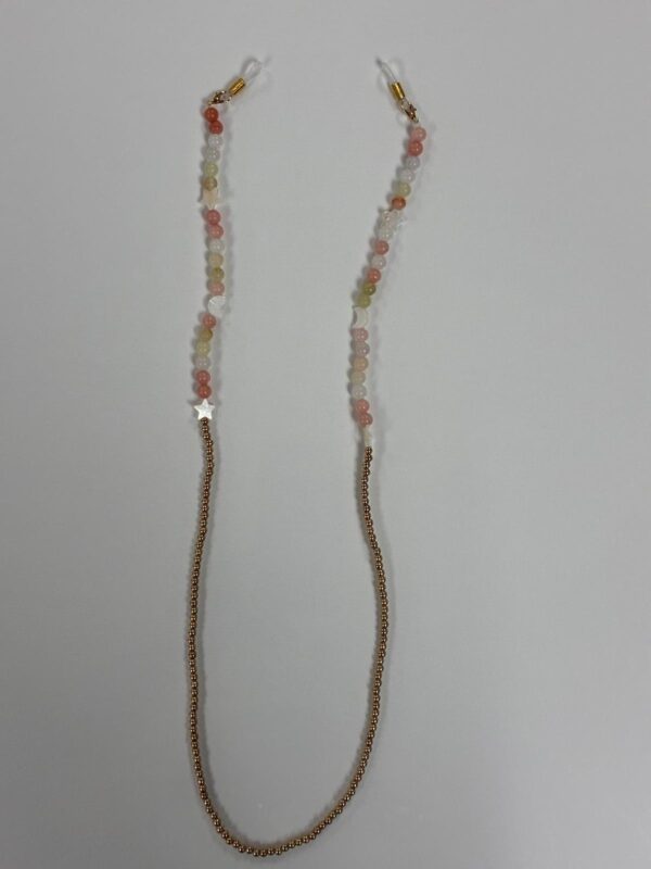 Natural Stone Drop Earrings – Polished Round Gemstone Beads - Image 5